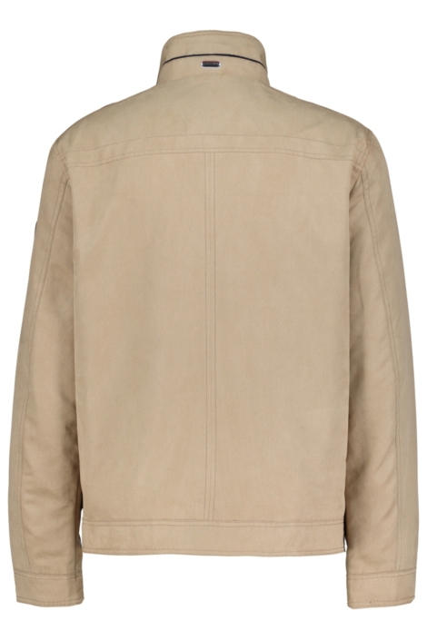 Donders beige heren jas | Achteraanzicht