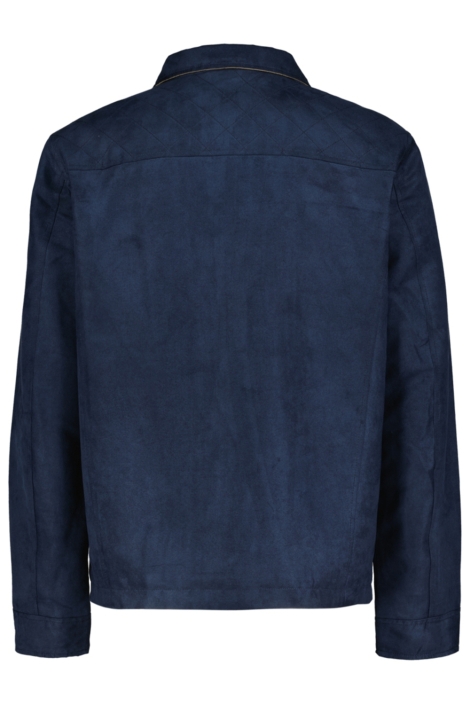 Donders blauwe heren jas | Achteraanzicht