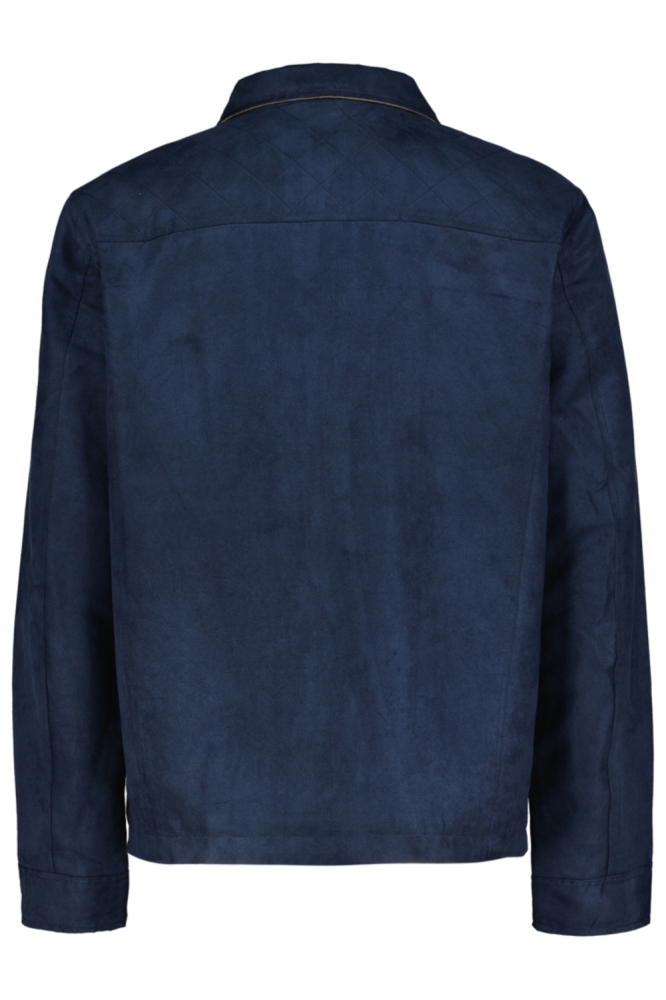 Donders blauwe heren jas | Achteraanzicht