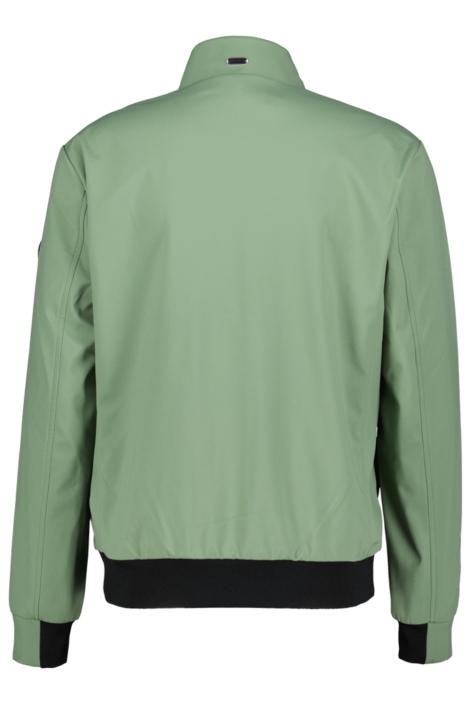 Donders groene heren jas | Achteraanzicht