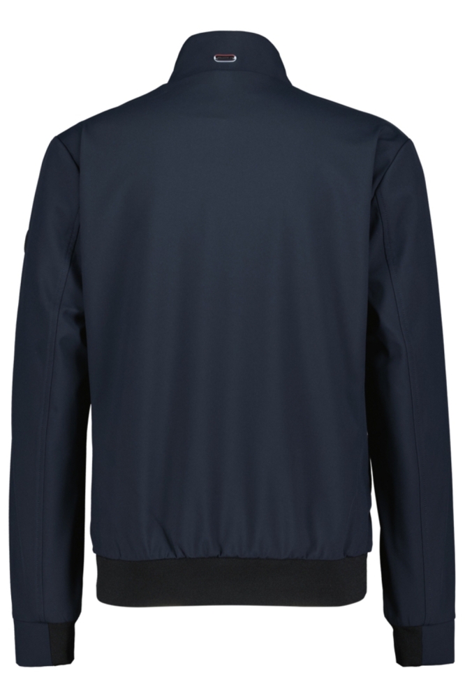 Donders blauwe heren jas | Achteraanzicht