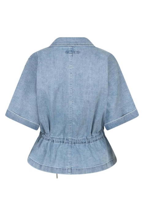 Red Button blauwe dames blouse | Achteraanzicht