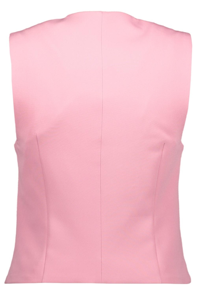 Vila roze dames gilet | Achteraanzicht