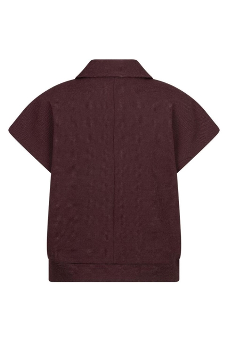 Red Button bordeaux dames gilet | Achteraanzicht