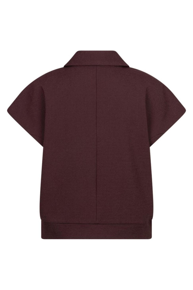 Red Button bordeaux dames gilet | Achteraanzicht
