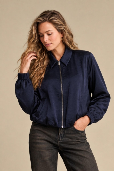 Red Button blauwe dames jas | Model