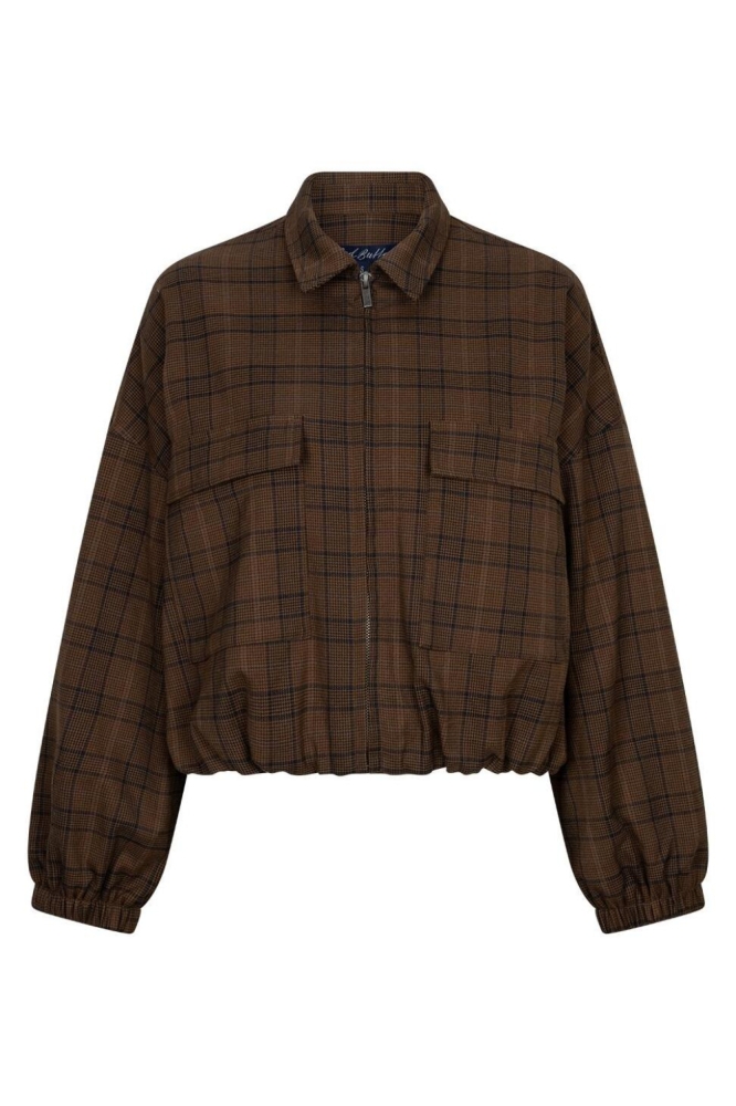 Red Button bruine dames jas | Vooraanzicht