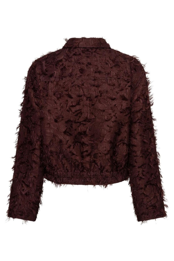 Red Button bordeaux dames vest | Achteraanzicht