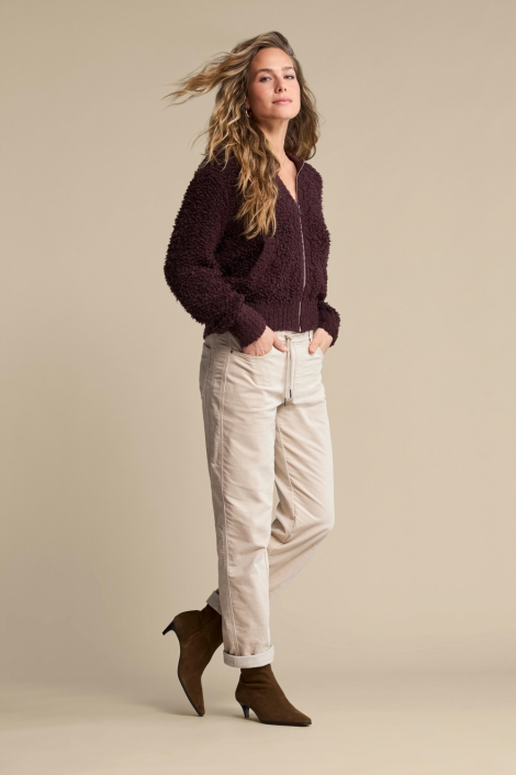 Red Button bordeaux dames vest | Model