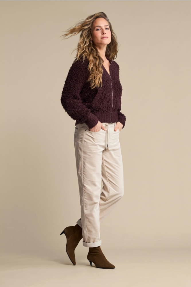 Red Button bordeaux dames vest | Model