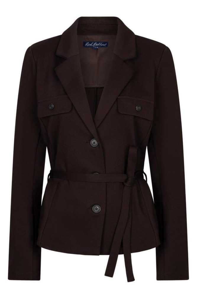 Red Button bruine dames blazer | Vooraanzicht