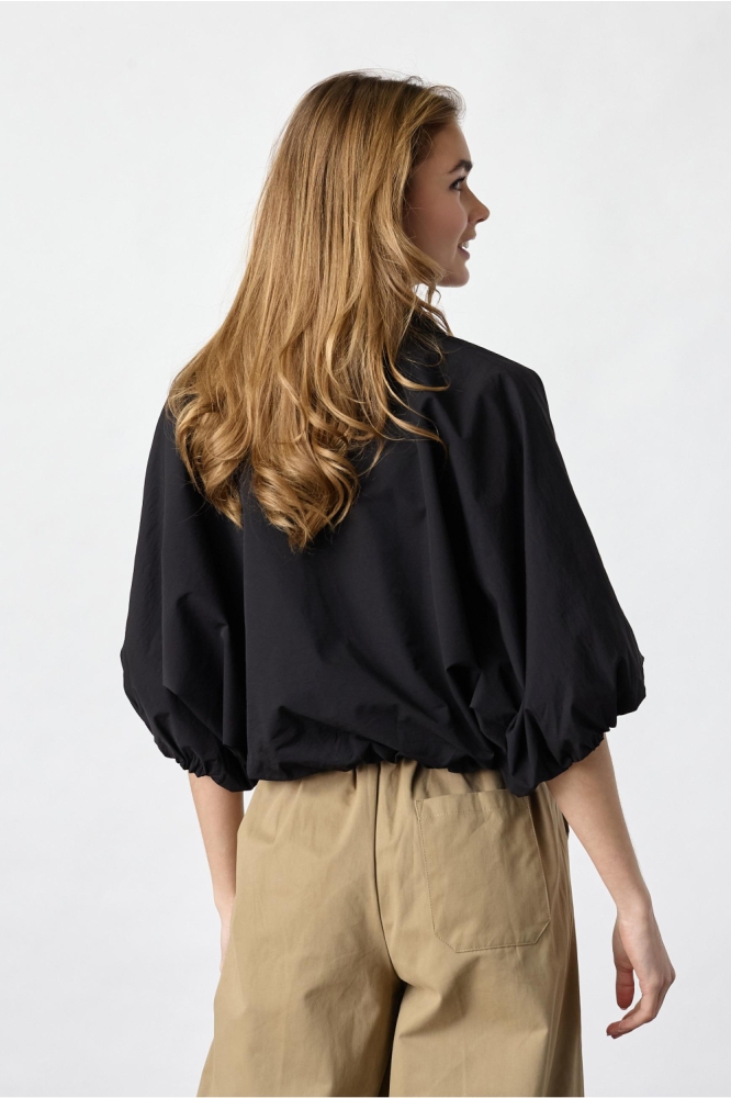 SisterS point zwarte dames jas | Model achteraanzicht