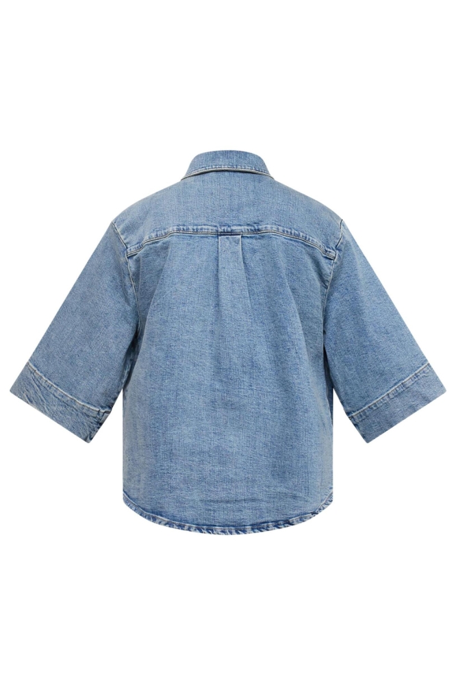 SisterS point blauwe dames jas | Achteraanzicht