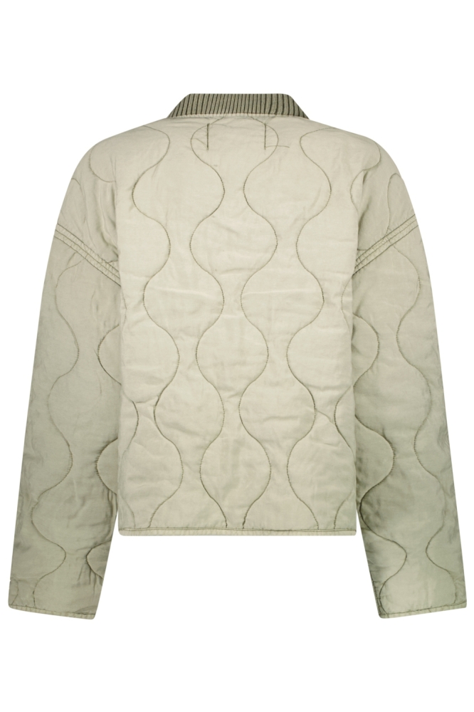 Cars groene dames jas | Achteraanzicht