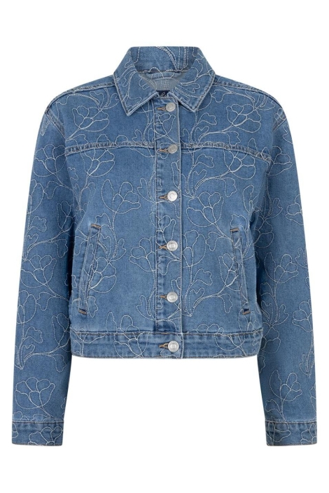 Red Button blauwe dames jas | Vooraanzicht