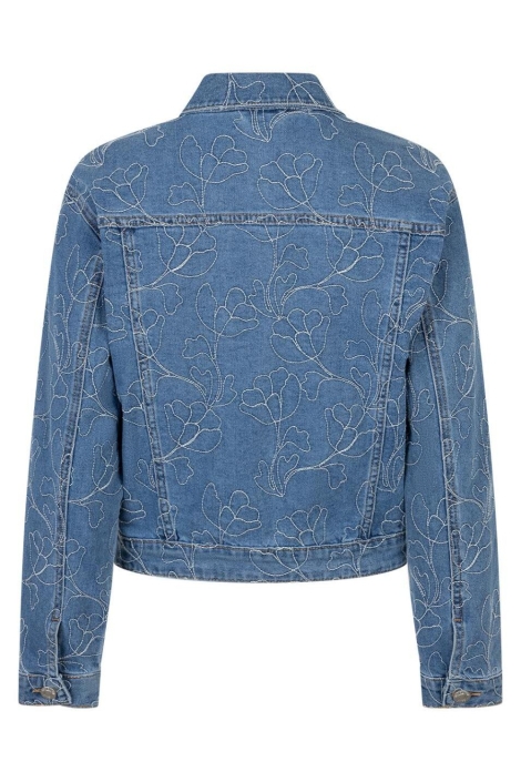 Red Button blauwe dames jas | Achteraanzicht