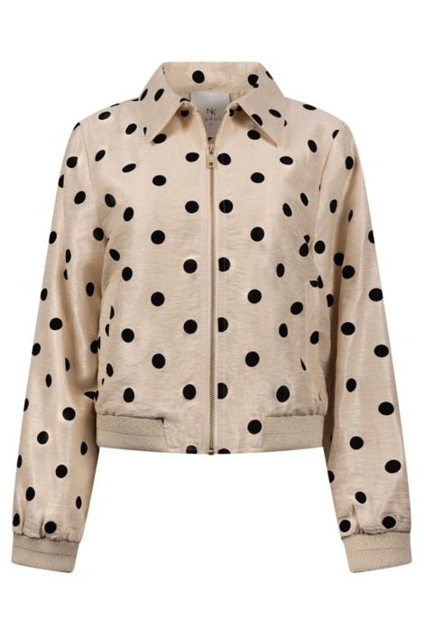 Nukus beige dames jas | Vooraanzicht