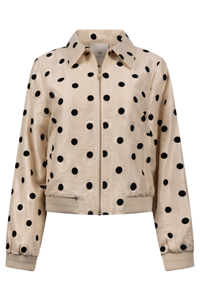 Nukus beige dames jas | Vooraanzicht