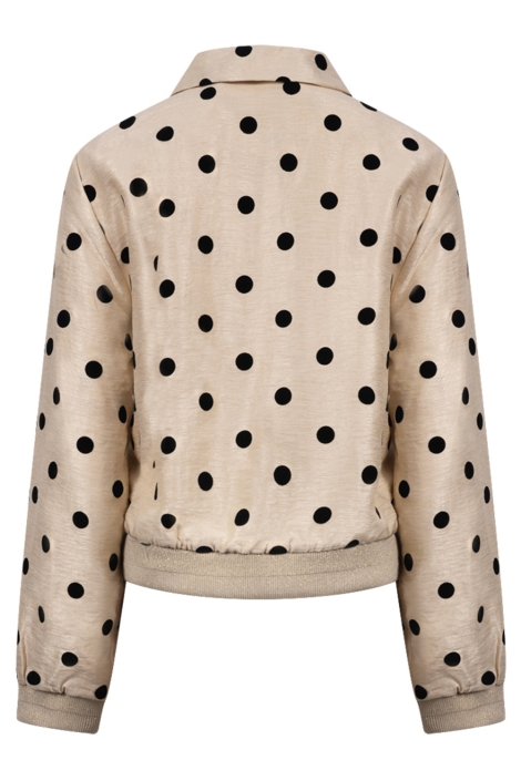 Nukus beige dames jas | Achteraanzicht