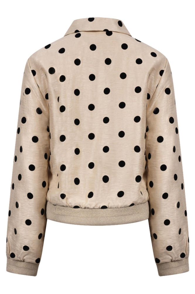 Nukus beige dames jas | Achteraanzicht