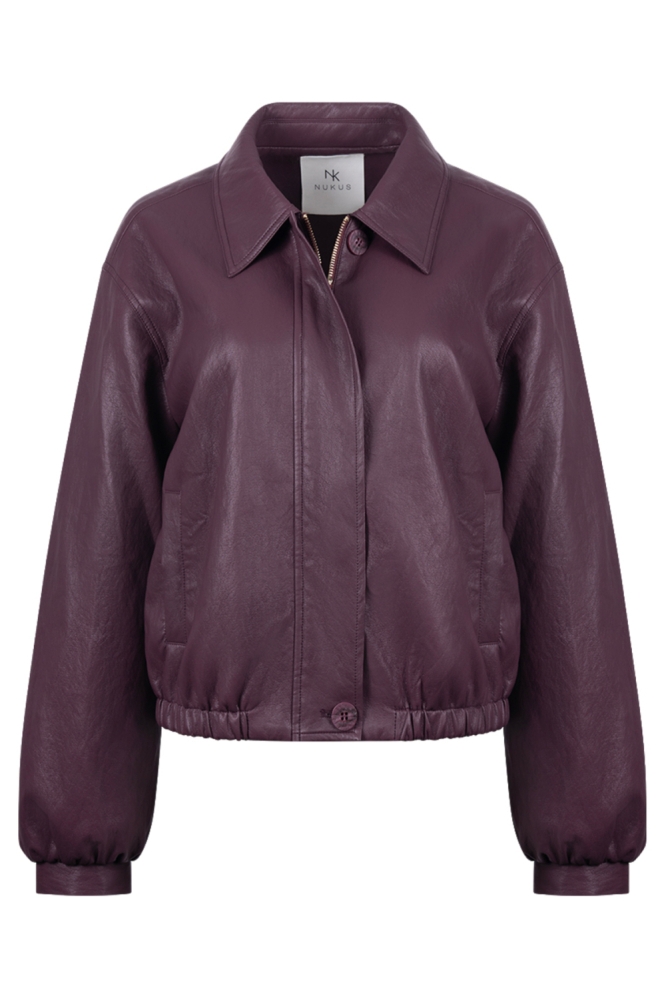 Nukus bordeaux dames jas | Vooraanzicht