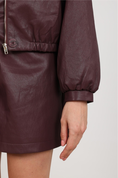Nukus bordeaux dames jas | Close up