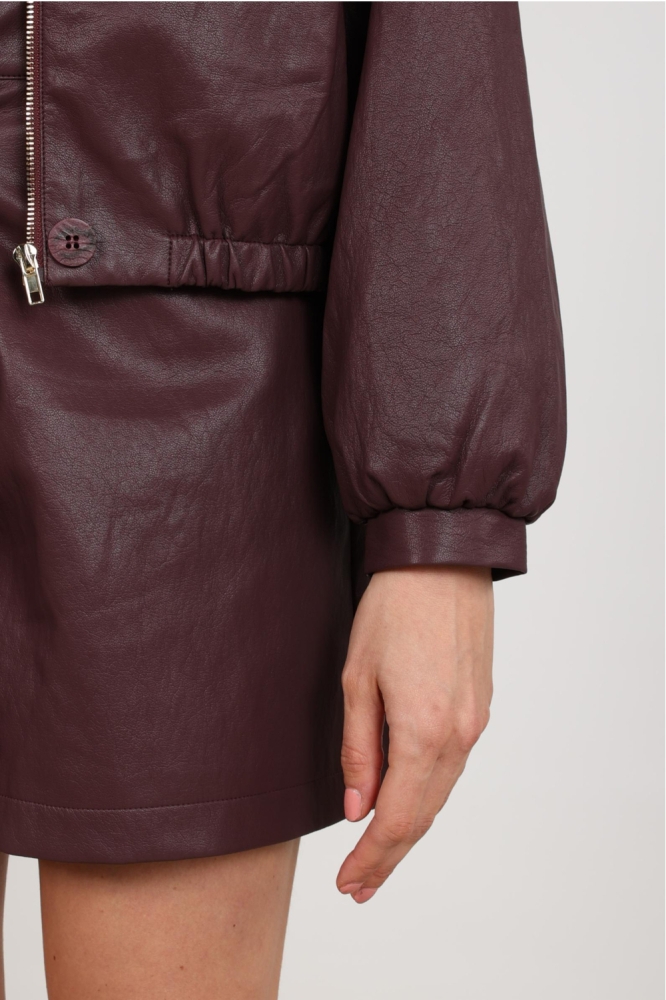 Nukus bordeaux dames jas | Close up