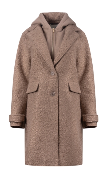 MIRTHE COAT BOUCLE NKF12009 60 Taupe