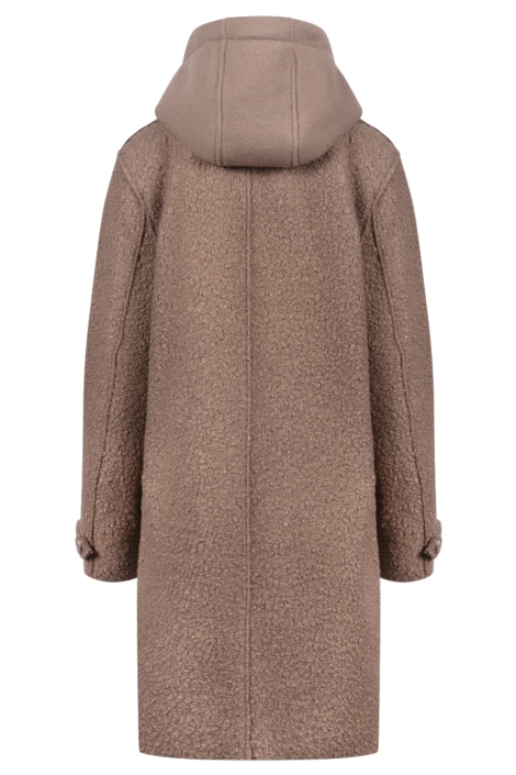 Nukus taupe dames jas | Achteraanzicht