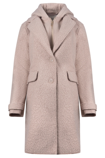 Nukus mirthe coat boucle Zand