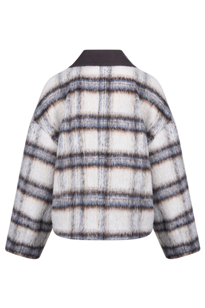 Nukus beige dames jas | Achteraanzicht