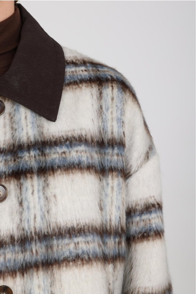Nukus beige dames jas | Close up