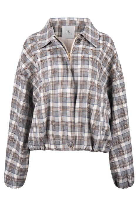 Nukus taupe dames vest | Vooraanzicht