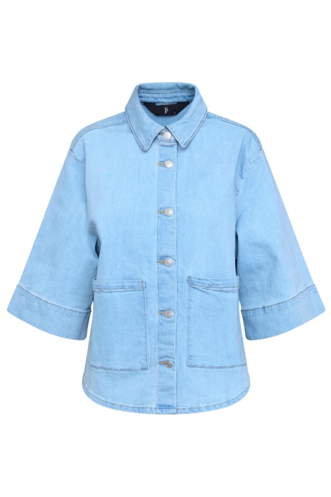 SisterS point blauwe dames blouse | Vooraanzicht