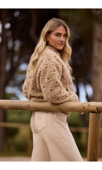 HENNY JACKET DOTS NKF13114 SAND
