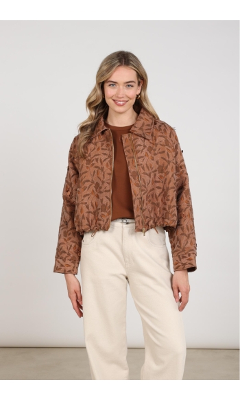 DAISY JACKET FLOWER NKF13122 335 toffee