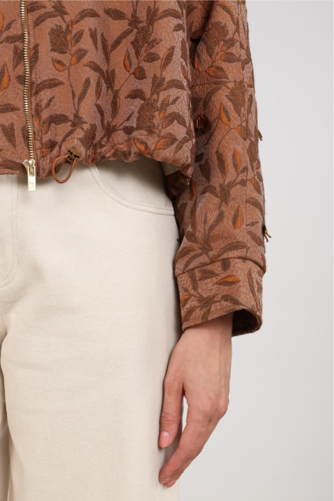 Nukus camel dames jas | Kleurstaal