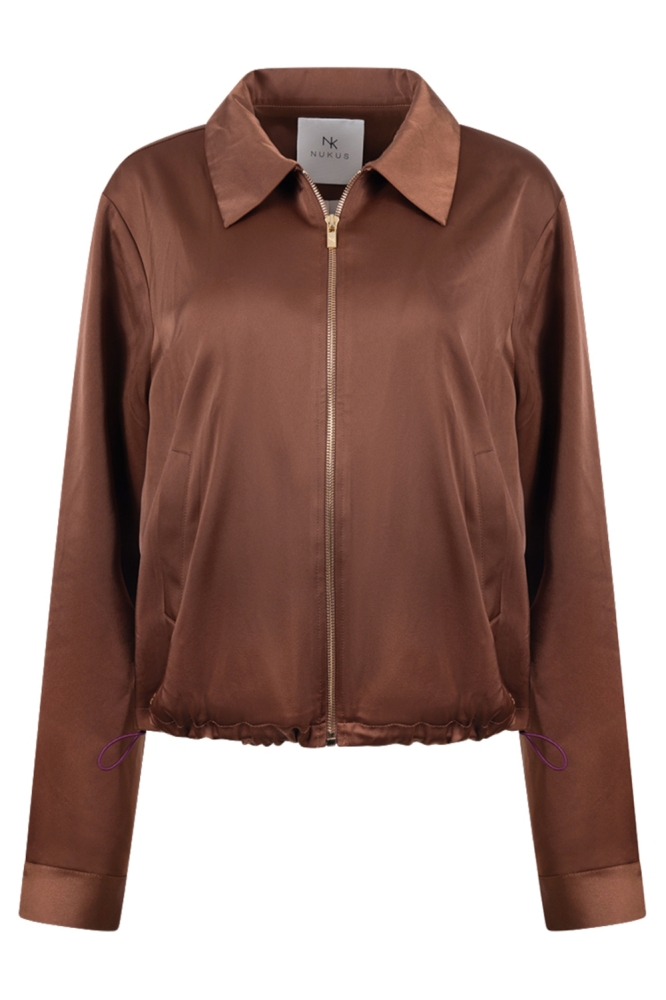 Nukus camel dames jas | Vooraanzicht