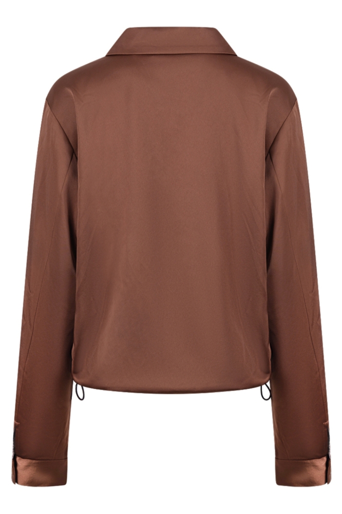 Nukus camel dames jas | Achteraanzicht