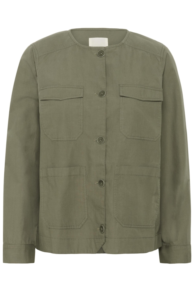 Part Two groene dames blazer | Vooraanzicht