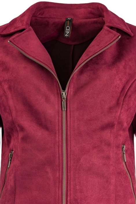 NED paarse dames jas | Close up
