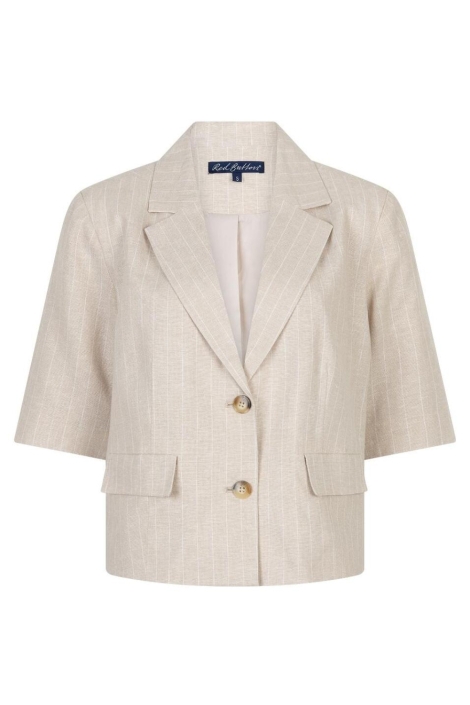 Red Button beige dames blazer | Vooraanzicht