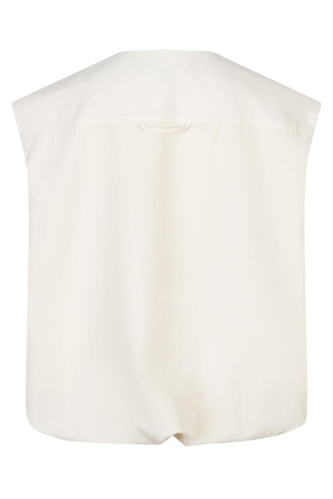 Red Button beige dames gilet | Achteraanzicht