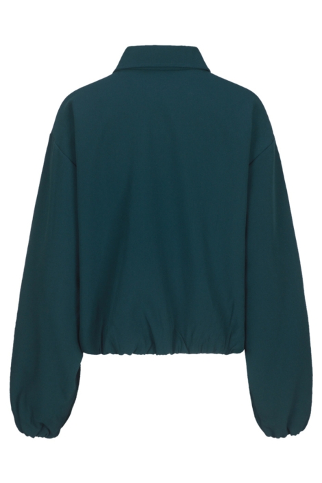 Fluresk groene dames blazer | Achteraanzicht