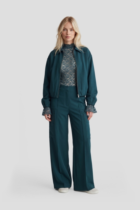 Fluresk groene dames blazer | Model