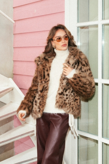 Fluresk Jas DORE COAT 26WZF29 522 MOCHA BROWN