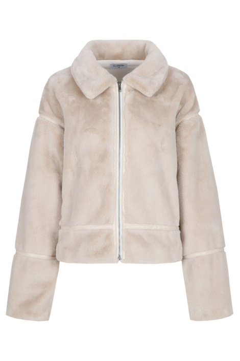 Fluresk beige dames jas | Vooraanzicht