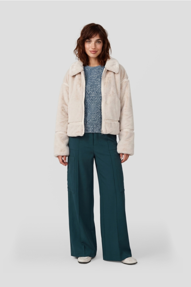 Fluresk beige dames jas | Model