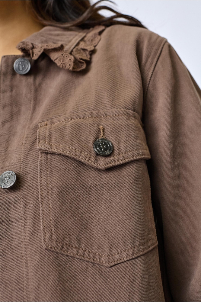 SisterS point bruine dames jas | Close up