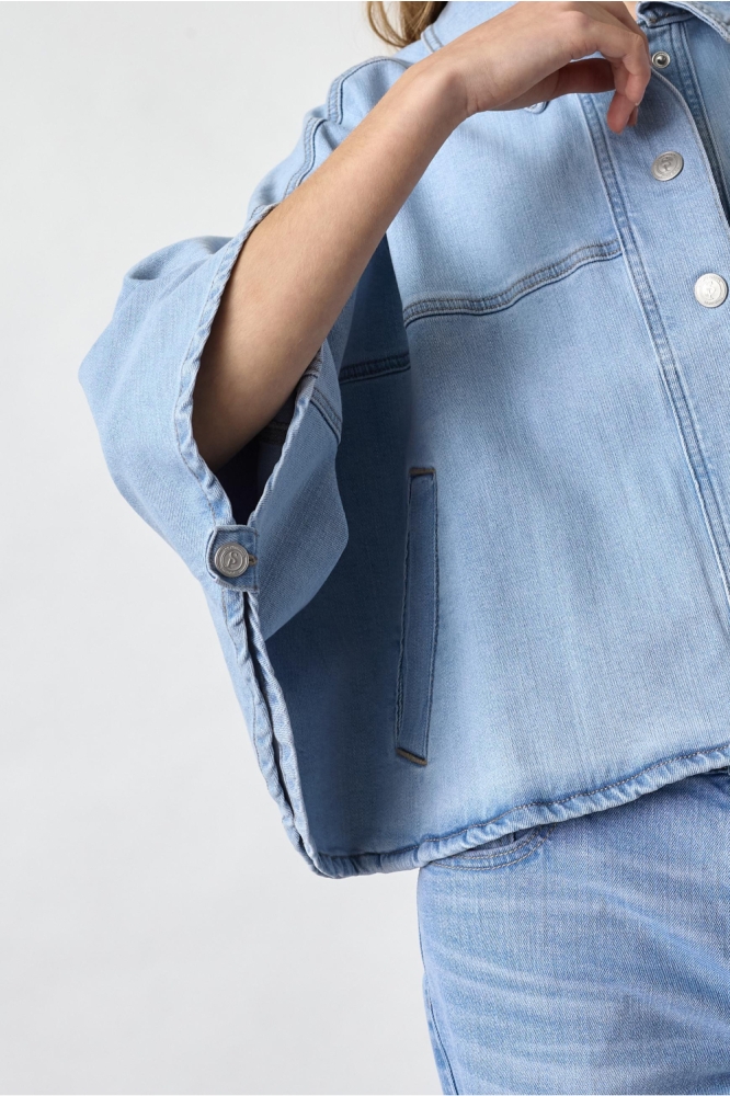 SisterS point blauwe dames jas | Close up